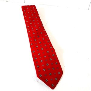 Vintage Becker's Geometric Polyester Skinny Mens Necktie